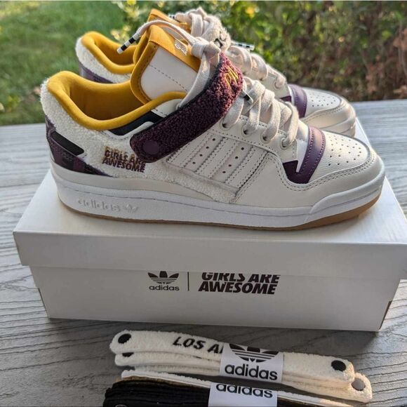 ADIDAS FORUM LOW GIRLS ARE AWESOME limited edition 2021 Womens 8 sneakers NEW - Picture 5 of 16